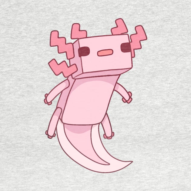 Pixel Axolotl by Catbumsy